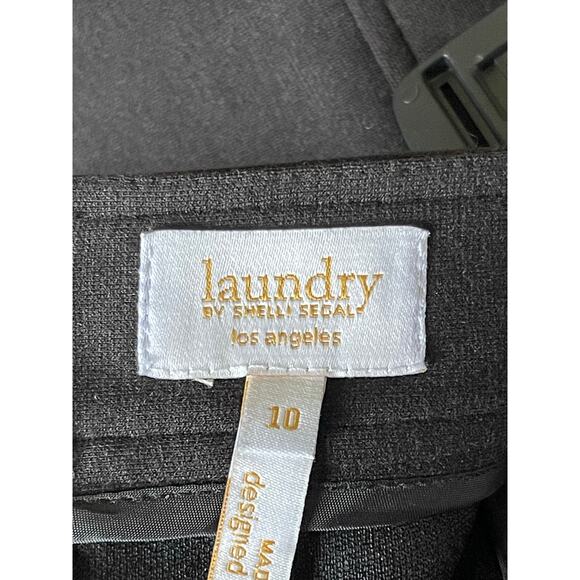 Laundry Shelli Segal Skirt Womens Houndstooth Front Slit  Size 10 - Picture 7 of 8